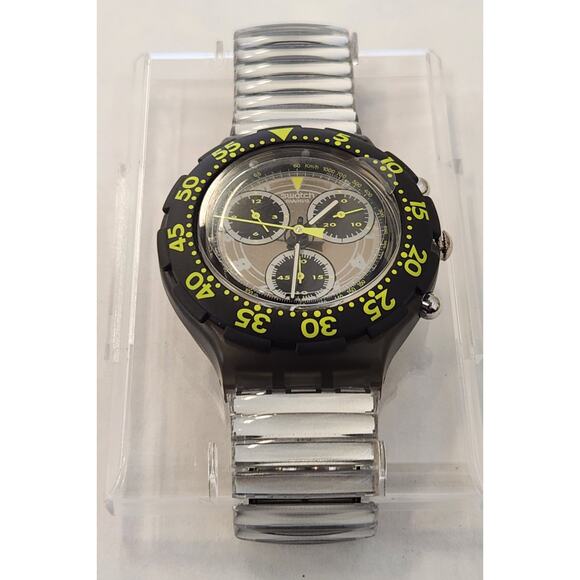 Swatch watch WATERPOWER SBM100 1994 Aquachrono New Old Stock - Picture 4 of 10